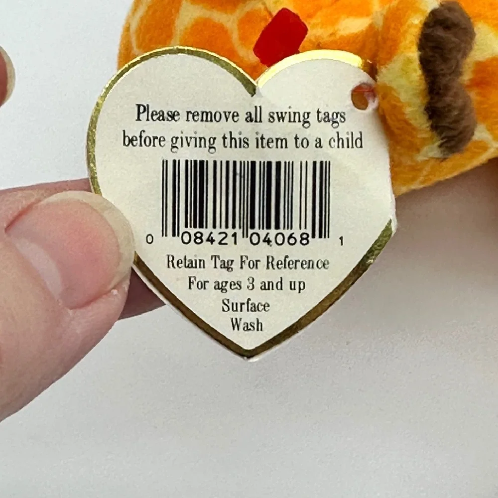 Vintage Ty Beanie Babies Twigs the Giraffe 1995 Plush Toy